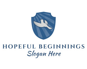 Hope - Dove Shield Flight logo design