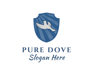 Dove Shield Flight logo design