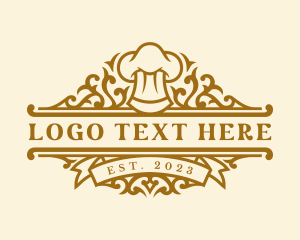 Restaurant Chef Toque logo design