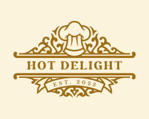 Restaurant Chef Toque logo design