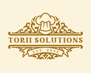 Restaurant Chef Toque logo design