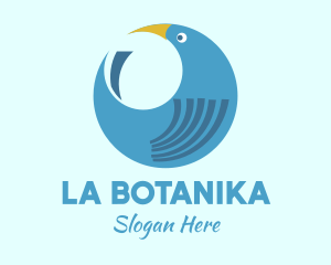 Round Blue Bird Logo