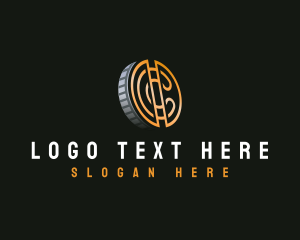 Tech - Cryptocurrency Digital Coin logo design