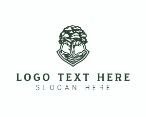 Hill - Hill Tree Forest logo design