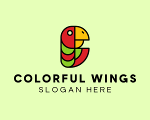 Wild Jungle Parrot logo design