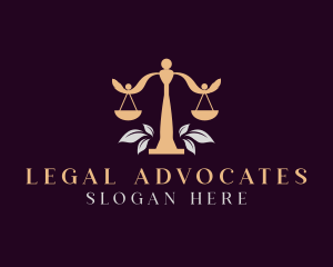 Legal Justice Scale logo design