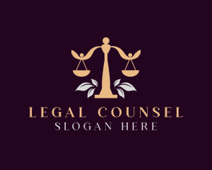 Legal Justice Scale logo design