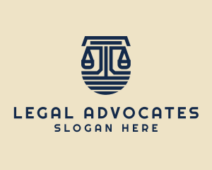 Judiciary Justice Scale  logo design