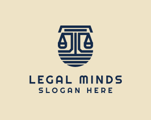 Jurist - Judiciary Justice Scale logo design