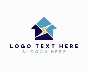 Home - Electrical Lightning House logo design