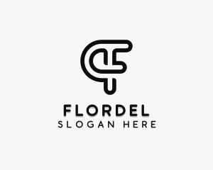 Company Brand Letter F  logo design