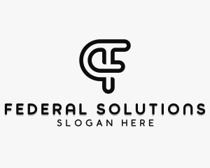 Company Brand Letter F  logo design