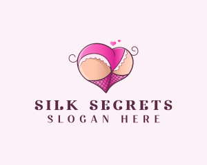 Undergarments - Seductive Lingerie Heart logo design