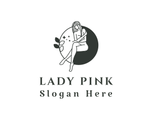 Naked Seductive Lady logo design