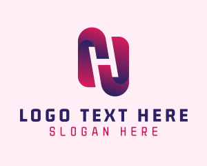 Three-dimensional - Generic Gradient Letter H logo design
