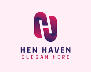 Generic Gradient Letter H logo design