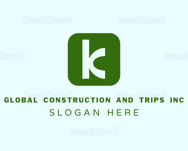 Modern Business Letter K Logo