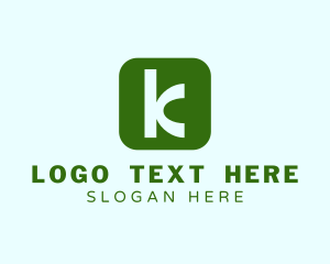 Mobile Application - Modern Business Letter K logo design
