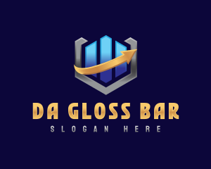 Business Bar Graph  logo design