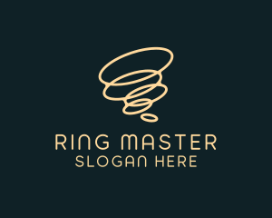 Ring - Minimalist Twister Rings logo design