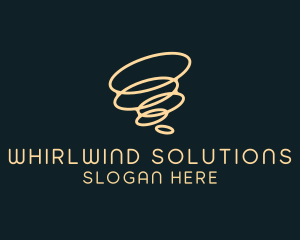 Whirlwind - Minimalist Twister Rings logo design