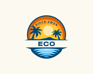 Holiday - Tropical Island Waves logo design