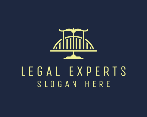 Law - Blue Law Firm Bridge logo design