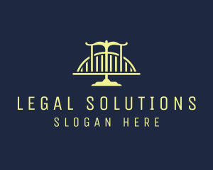 Law - Blue Law Firm Bridge logo design