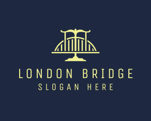 Blue Law Firm Bridge logo design