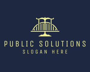 Government - Blue Law Firm Bridge logo design