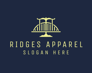 Blue Law Firm Bridge logo design