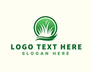 Mowing - Nature Landscape Grass logo design