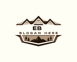 Roofing Mountain Cabin Logo