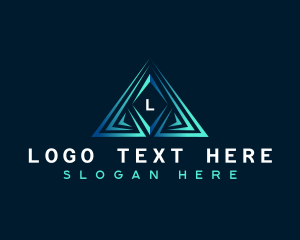 Investment - Triangle Pyramid Tech logo design