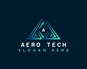 Triangle Pyramid Tech logo design