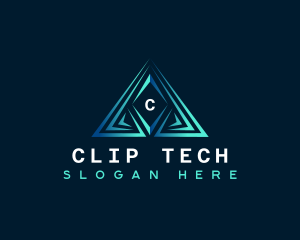 Triangle Pyramid Tech logo design