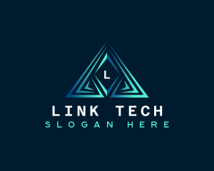 Triangle Pyramid Tech logo design