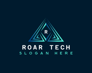 Triangle Pyramid Tech logo design