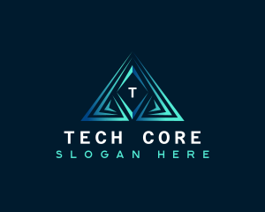 Triangle Pyramid Tech logo design