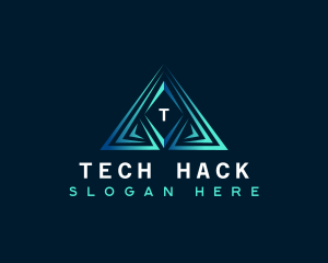 Triangle Pyramid Tech logo design