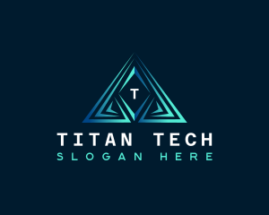 Triangle Pyramid Tech logo design