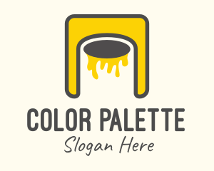 Coloring - Dripping Paint App logo design