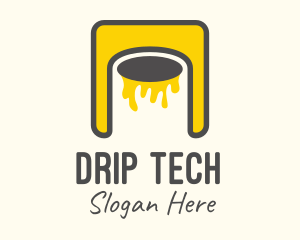 Dripping - Dripping Paint App logo design