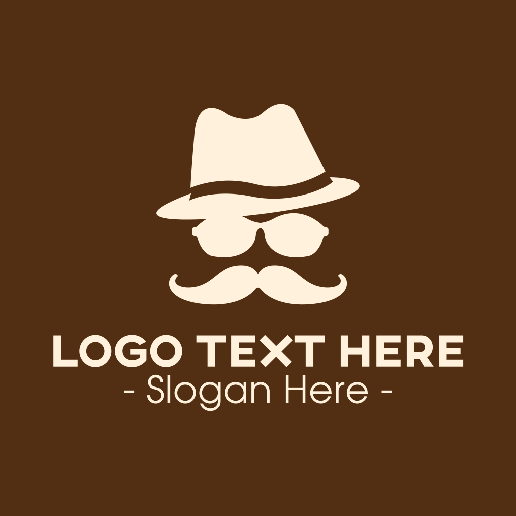 Mysterious Moustache Guy Logo | BrandCrowd Logo Maker