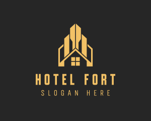 Hotel Accommodation Realty logo design