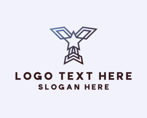 Logistics - Star Aviation Pilot Letter Y logo design