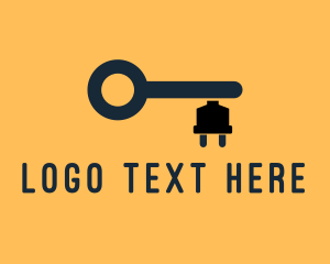 Plug - Electric Key Power Locksmith logo design