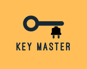 Unlock - Electric Key Power Locksmith logo design