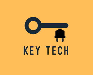 Electric Key Power Locksmith logo design