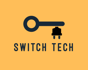 Switch - Electric Key Power Locksmith logo design